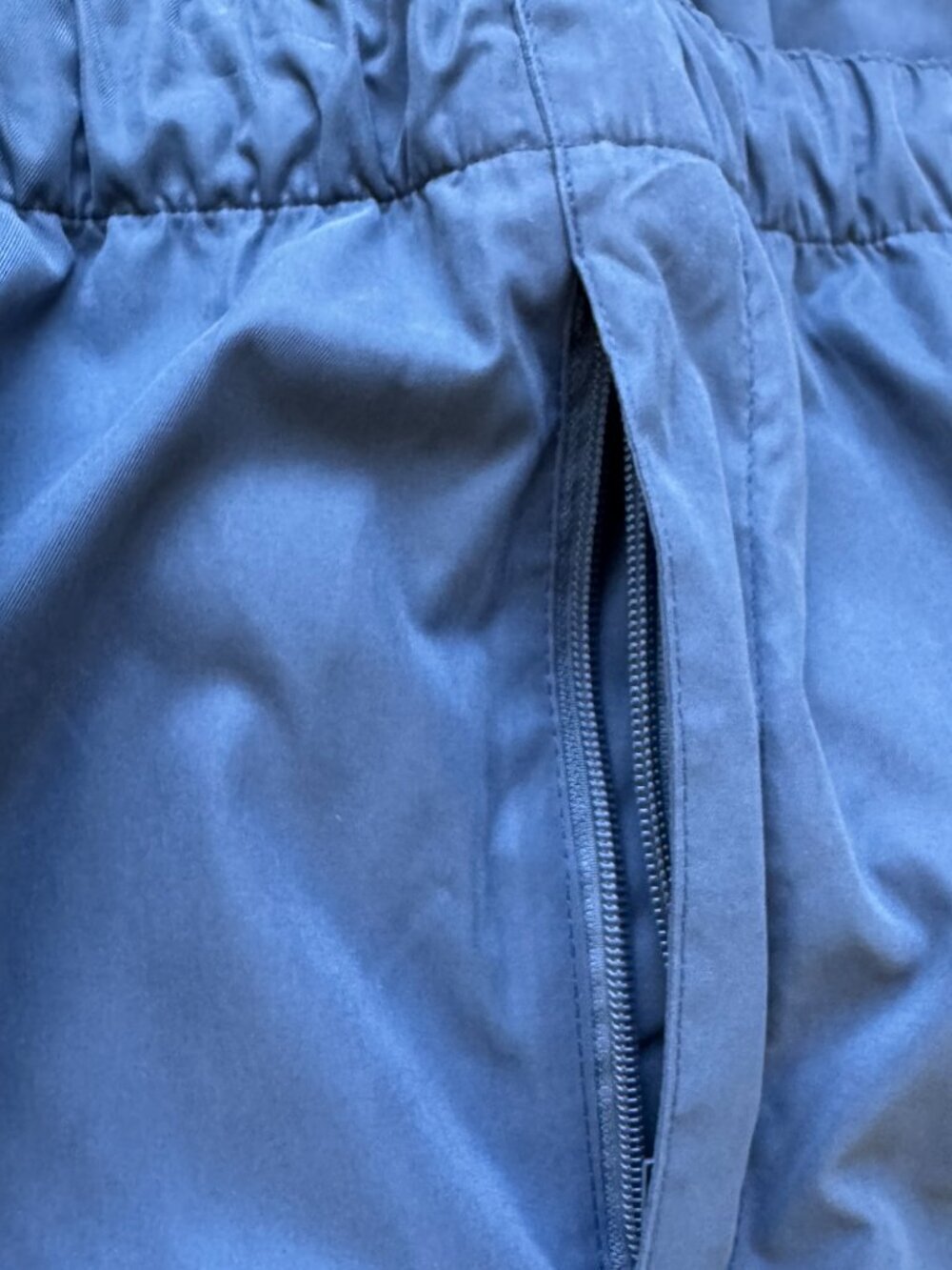 NEW Vintage Weatherproof Performance Men's Nylon Blend Joggers Blue Zip Fly L - Picture 3 of 11